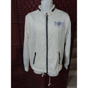 Umbro Soccer Packable Windbreaker Jacket Britain Union Jack Medium Hood England